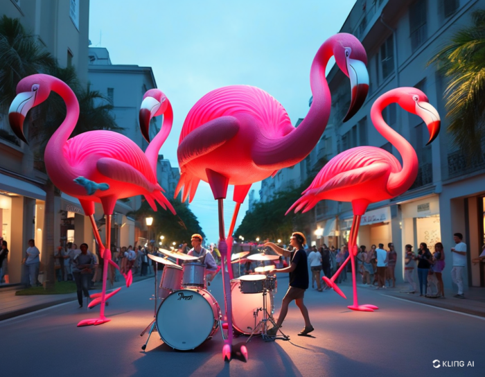 LA DANSE DES FLAMANTS